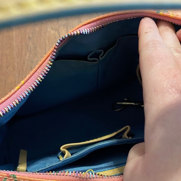Dooney & Bourke Peach and Beige Shoulder Bag - Picture 7 of 7
